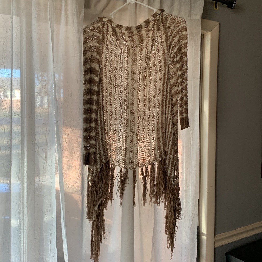 Fringe Open Sweater - Picture 3 of 4